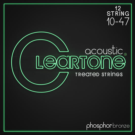 Cleartone Acoustic Phos-Bronze 12 String Light 10-47 Guitar Strings
