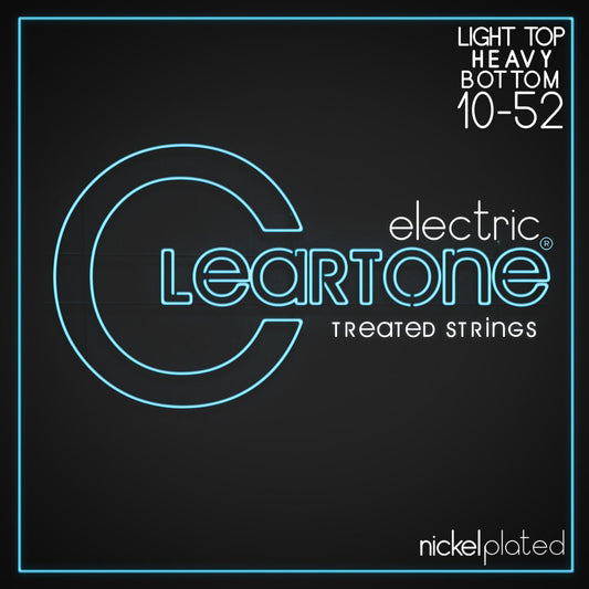 Cleartone Electric Light Top/Heavy Bottom 10-52 Electric Guitar Strings packet