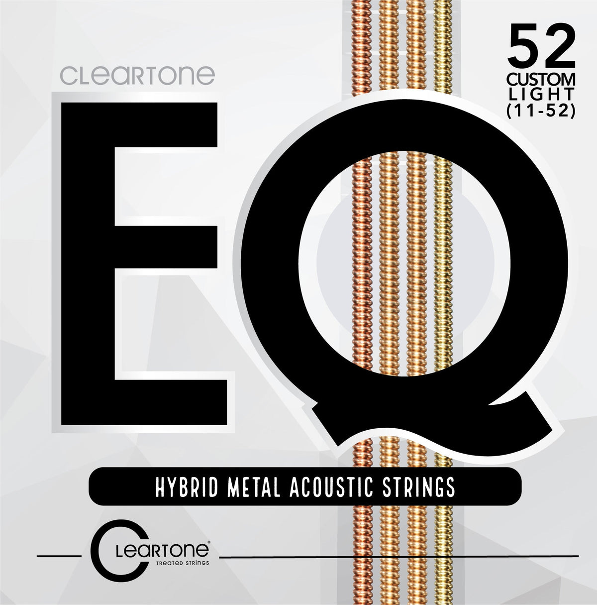 Cleartone EQ Hybrid Metal Acoustic Strings Custom Light 11-52 packet