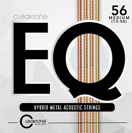 Cleartone EQ Hybrid Metal Acoustic Strings Medium 13-56 packet