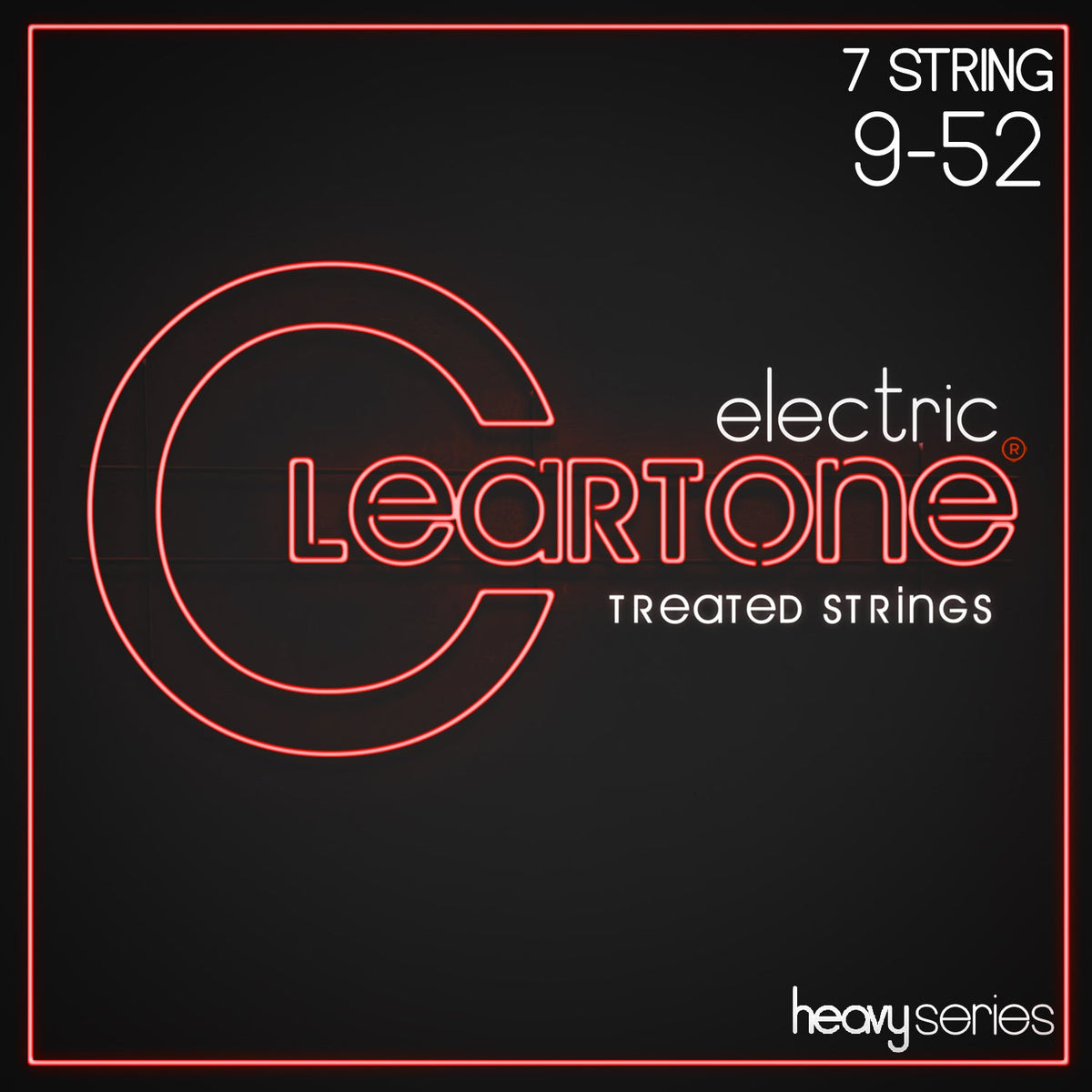Cleartone Heavy Series Electric 7-String 9-52 Guitar Strings packet