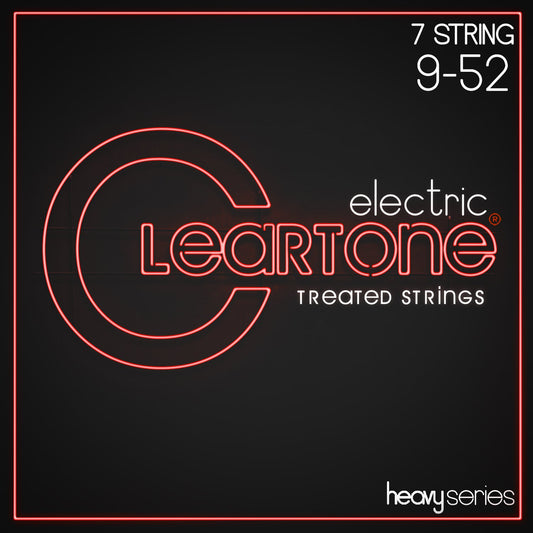 Cleartone Heavy Series Electric 7-String 9-52 Guitar Strings packet