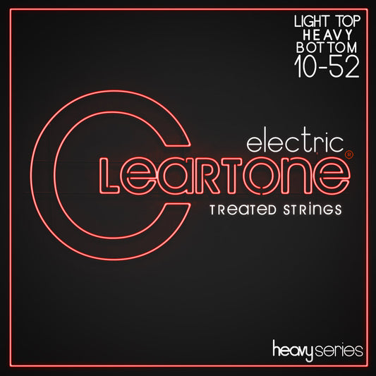 Cleartone Heavy Series Electric Light Top/Heavy Bottom 10-52 Guitar Strings packet