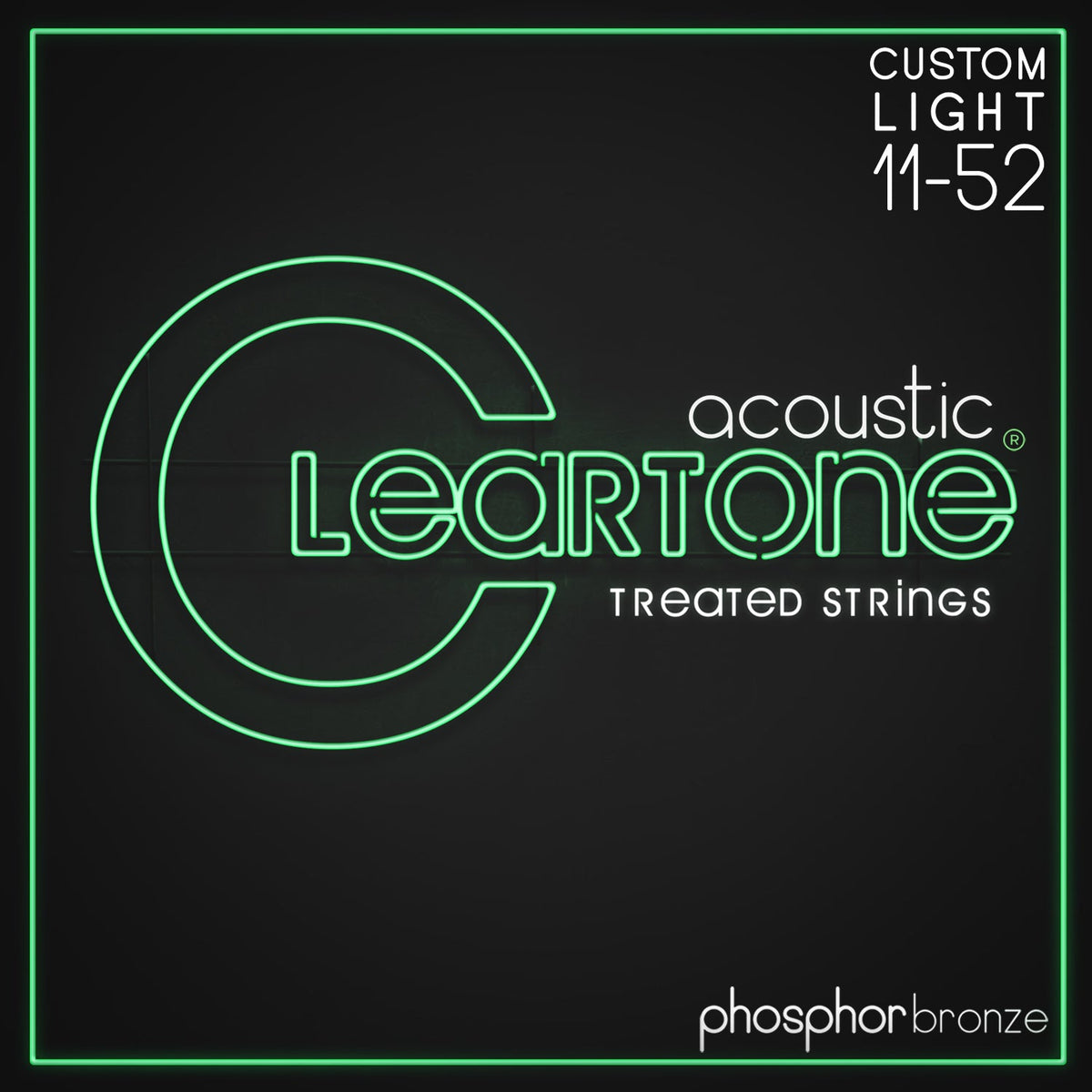 Cleartone Acoustic Phos-Bronze Custom Light 11-52 Guitar Strings packet