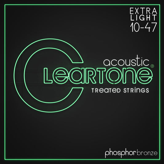 Cleartone Acoustic Phos-Bronze Extra Light 10-47 Guitar Strings packet