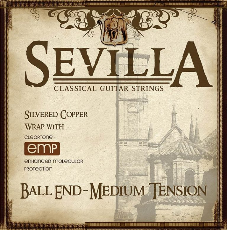 Cleartone Sevilla Treated Classical Strings Medium Tension Ball Ends packet