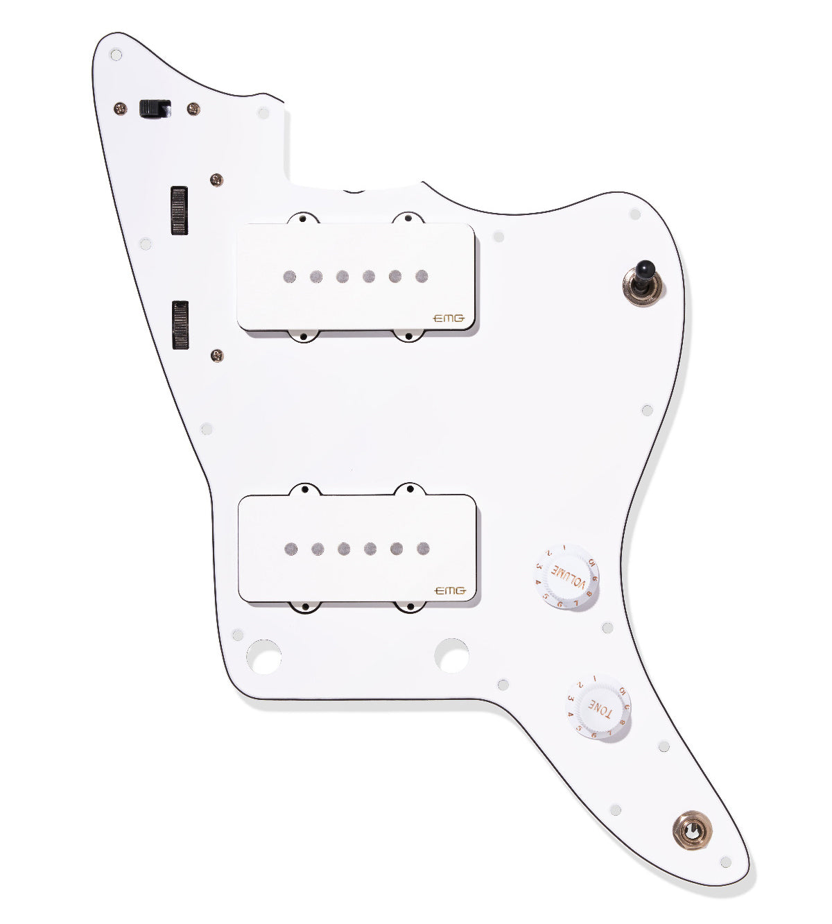 EMG JMASTER system with pickguard — White