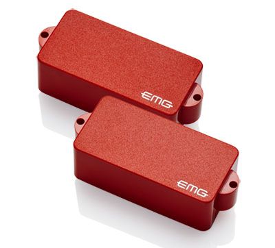 EMG P bass split pickup — Red