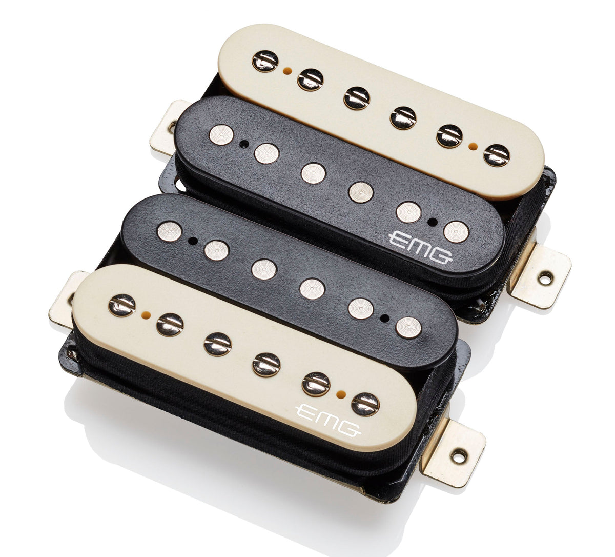 EMG Super 77 Zebra pickup set - Long Shaft variant