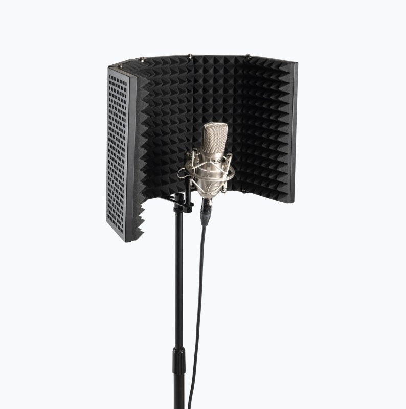 On-Stage ASMS3000 Isolation Shield – with microphone example