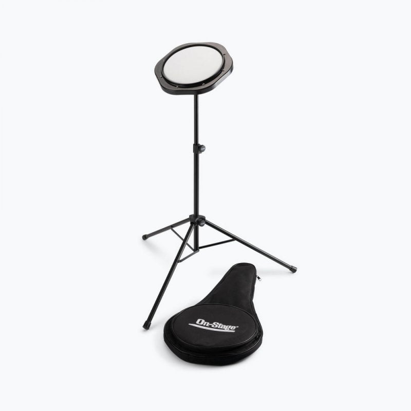 On-Stage DFP5500 Drum Practice Pad with Stand & Carry Bag – main
