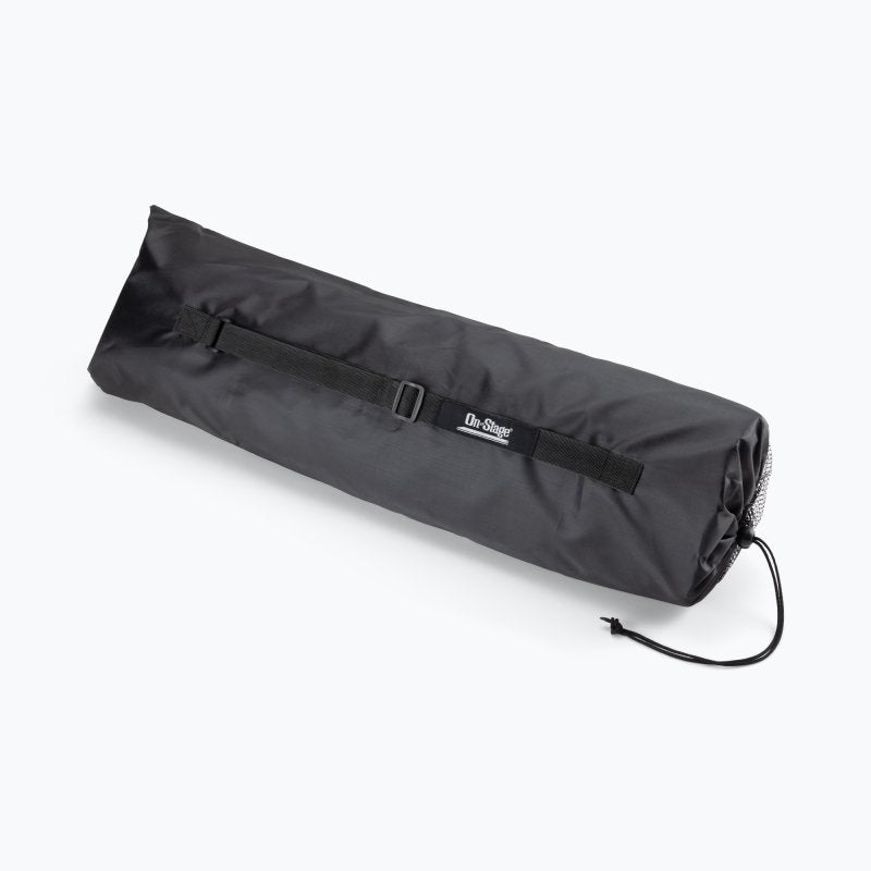 On-Stage DMA4450 4 ft × 4 ft Non-Slip Drum Mat – Black – carry bag
