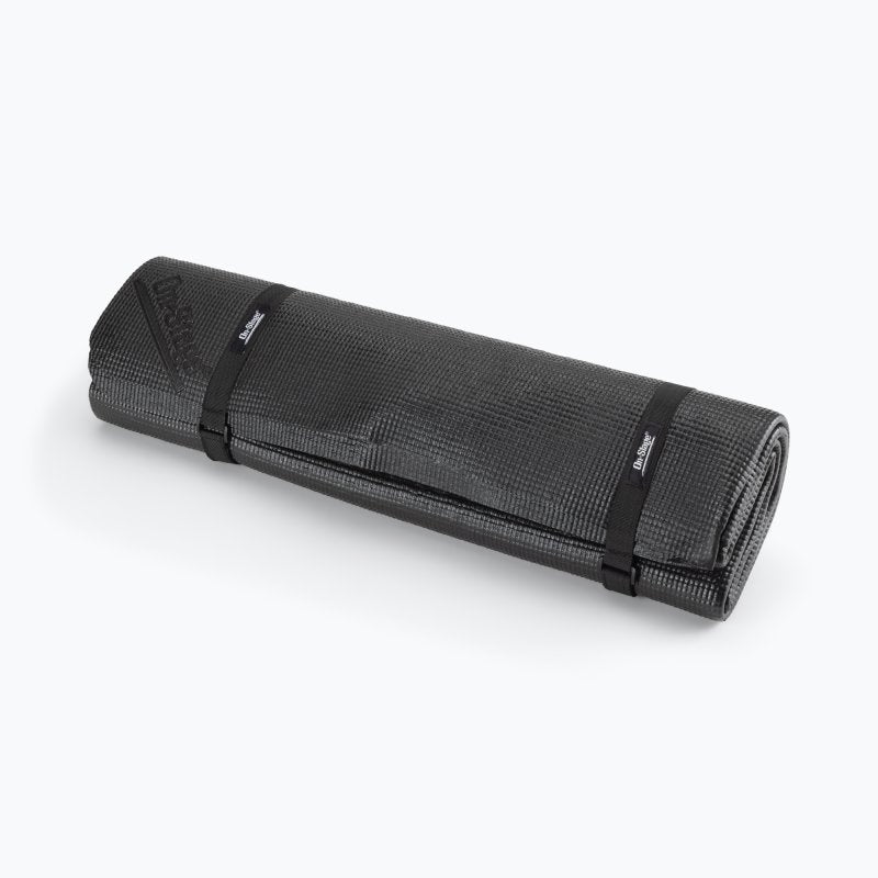 On-Stage DMA4450 4 ft × 4 ft Non-Slip Drum Mat – Black – rolled in bag
