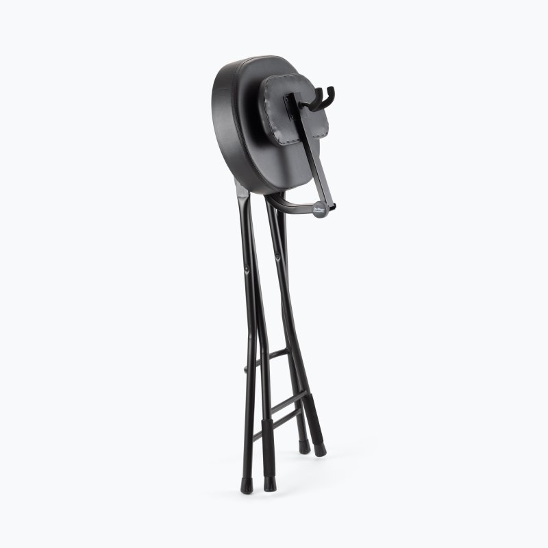 On-Stage DT8000 Guitar Stool with Backrest & Instrument Hanger – Black – folded
